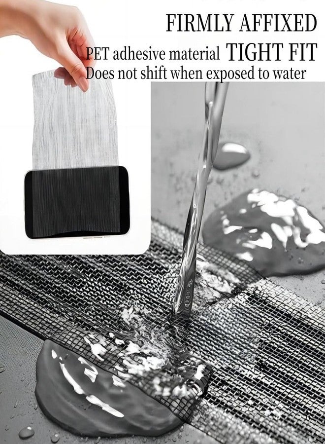 Dec Kitchenpro Disposable Shower Drain Sticker - Self-Adhesive Hair Catcher Mesh with Cleaning Shovel - Waterproof Sink Strainer for Bathroom and Kitchen - Clog Prevention Filters (Long) - Image 5